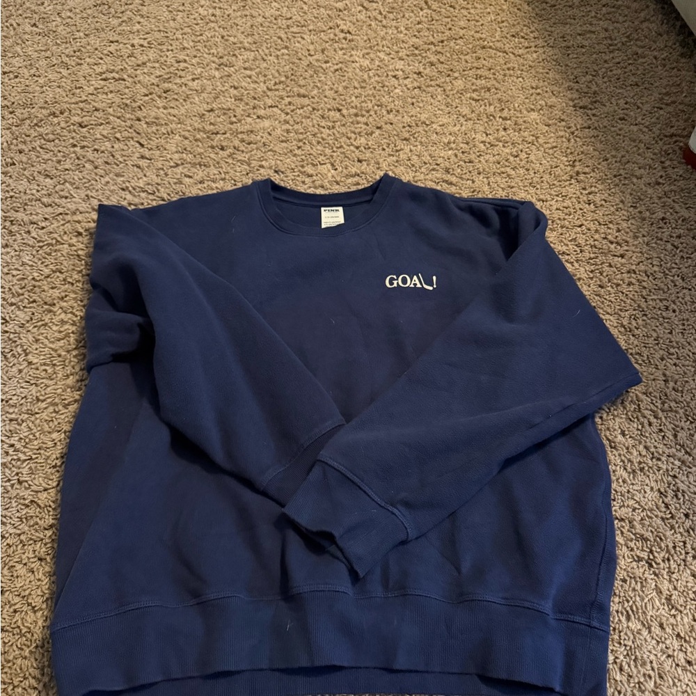 PINK Victoria's Secret Navy Blue Sweatshirt